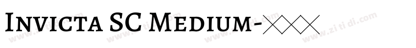 Invicta SC Medium字体转换